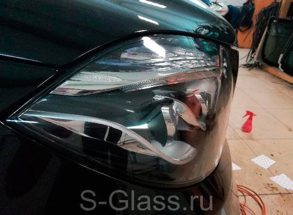 оклейка фар Mercedes GL-Class 6.3 AMG